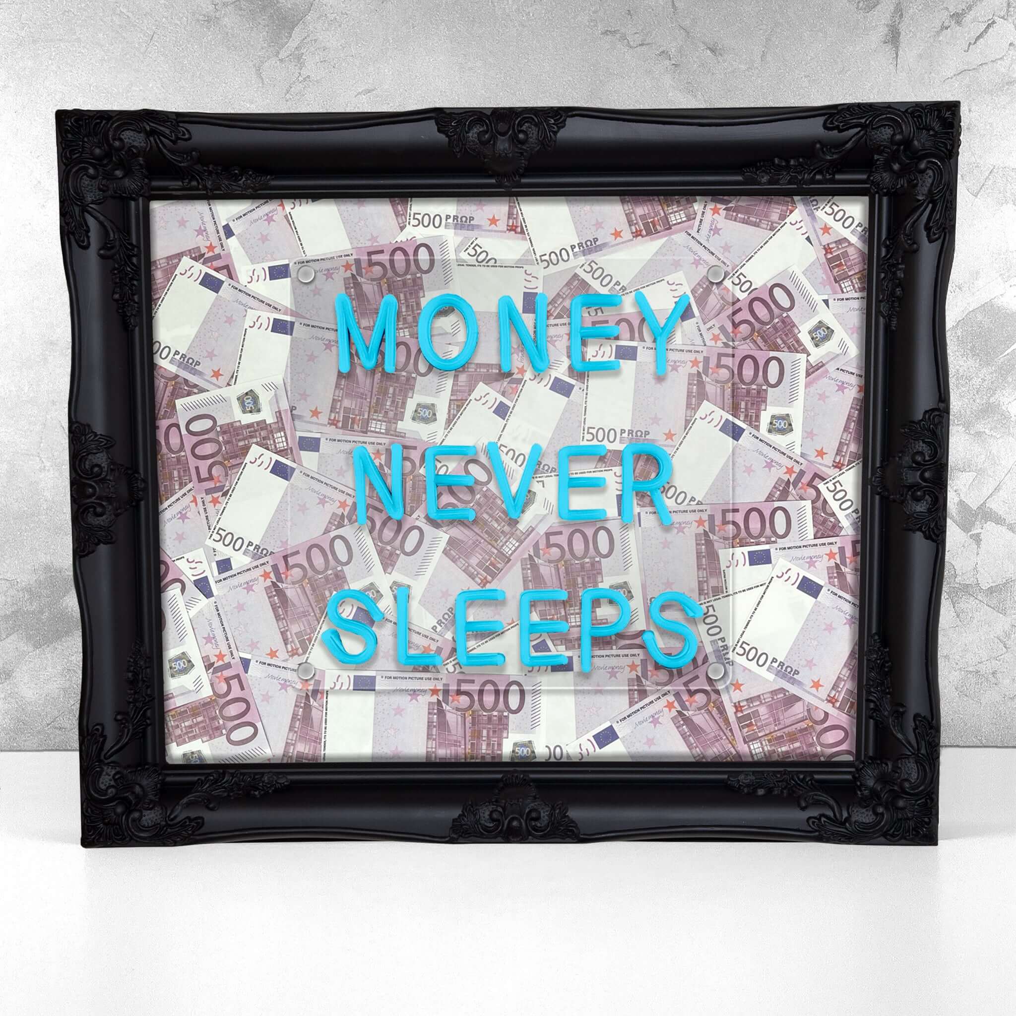 Money Never Sleeps V2 LED frame - EUR - Image 2